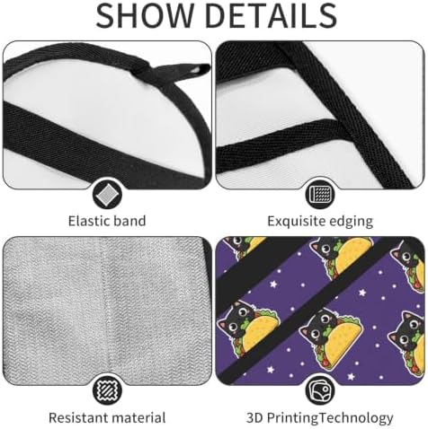 Black Cat Taco Mexican Food Purple Pet Hair Removal Glove For Cats Dogs - Image 5