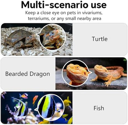 3MP 2K AI Reptile Aquarium Camera, Close-Focus Lens for Fish Tank Terrarium - Image 6