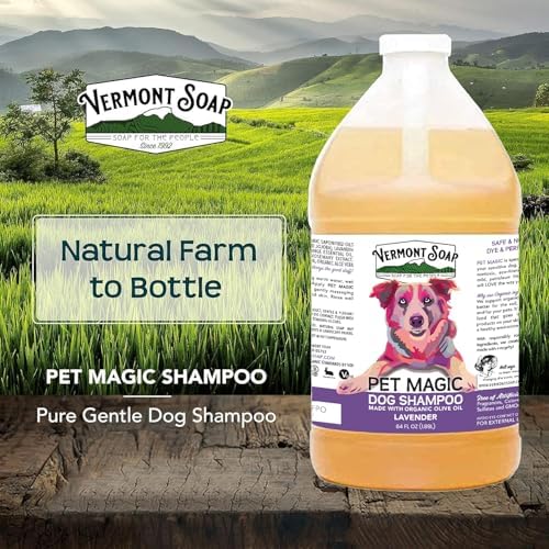 VERMONT SOAP Organic Pet Shampoo, Lavender Natural Dog Shampoo, 64 oz - Image 5