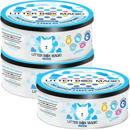 Litter Box Magic Cat Litter Deodorizer Gel, Fresh Scent, 16 Oz, Pack of 3 by LitterBoxMagic