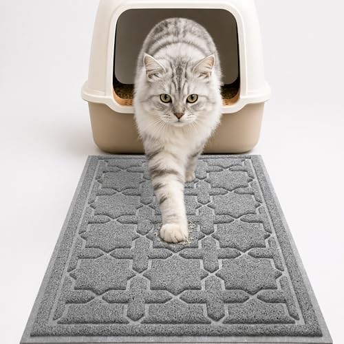 Yimobra Cat Litter Mat, Waterproof Litter Trapping Mat, 24x20, Dark Grey by Yimobra