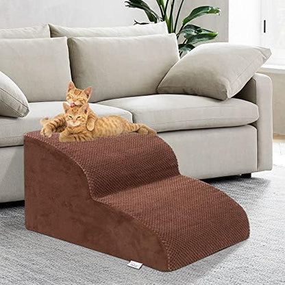 Dog Stairs for Small Dogs, High Density Foam Dog Ramp, Extra Wide Non-Slip Pet Steps for High Beds Or Couch, Soft Foam Doggie Ladder for Dogs Injured, Older Pets, Small Cats - Image 6