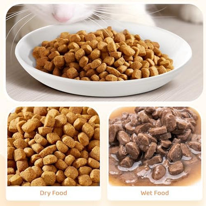 Ceramic Cat Food Plates: Cat Wet Food Bowls/Whisker Fatigue Cat Dishes & Shallow Bowls for Kittens and Small Animals1 - Image 7
