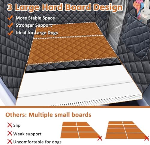 JSTHT Dog Car Seat Cover for Pets Back Seat Extender Support 420lbs - Image 4
