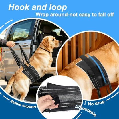 Dog Lift Harness for Large Dogs, Curved Rear Edge for Your Dog’s Comfort, Adjustable Hind Leg Support Sling for Walking and Stair Assistance, Size L - Image 4
