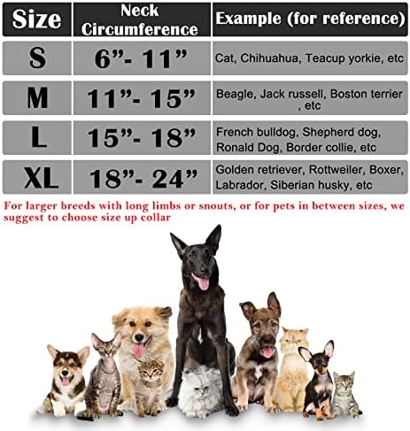 Inflatable Dog Cone Collar for After Surgery, Doggie Neck Blow up Donut Recovery ECollar, Soft Adjustable Dog Cone for Small Medium Large Dogs and Cats - Image 2
