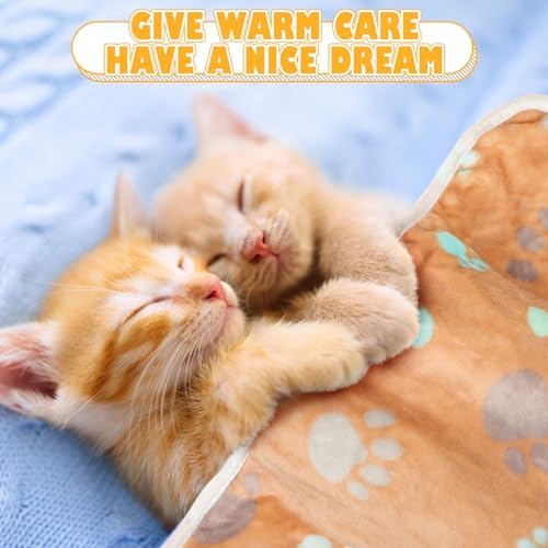 Chumia 18 Pcs Fleece Puppy Blanket for Dog Cat, 30 X 20 Inch, Cute - Image 5