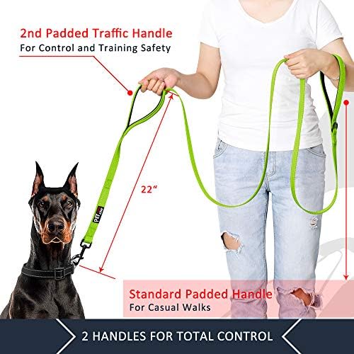 Plutus Pet Double Handle Dog Leash, 6 FT Long, for Medium Large Dogs - Image 2