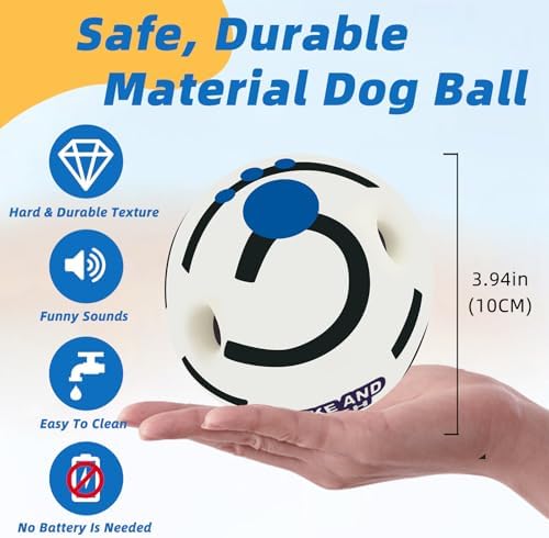 Glow in The Dark Dog Toys Ball, L, 3.94 in (10 cm) - Image 4