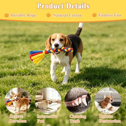 Flirt Pole for Dogs, Heavy Duty Dog Teaser Wand with 3 Replacement Rope - Image 4