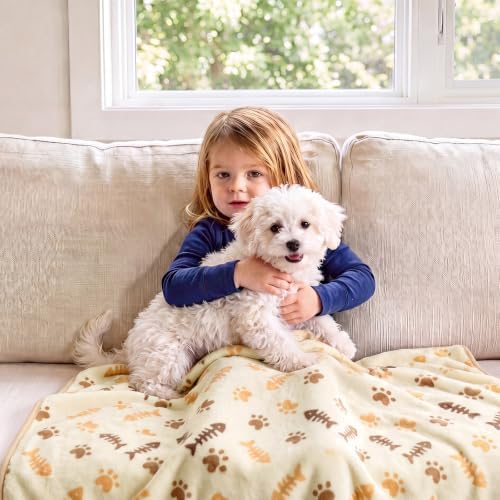 Luciphia 3 Pack Soft Fleece Dog Blankets for Small Dogs Puppy Cats,23"x16" - Image 4