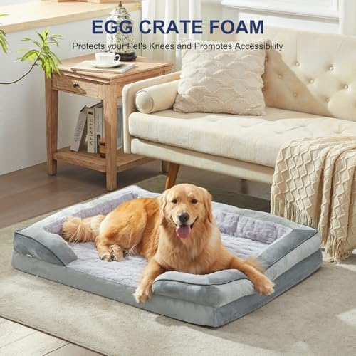 FURTIME Orthopedic Supportive Large Dog Bed, XL Waterproof Pet Bed - Image 6
