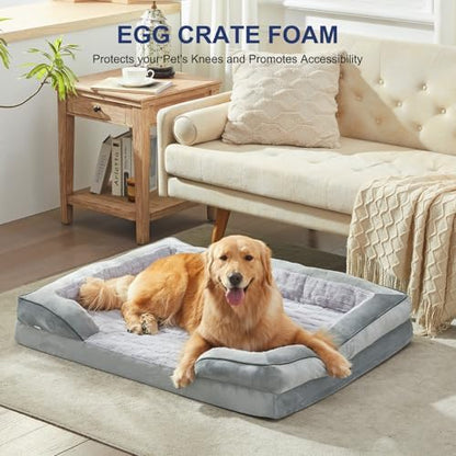 FURTIME Orthopedic Supportive Large Dog Bed, XL Waterproof Pet Bed - Image 6