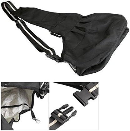 Pet Dog Puppy Cat Carrier Bag Oxford Cloth Sling Dog Doggy Cat Carrier Single Shoulder Bag-Large,Black - Image 4