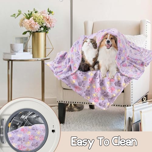 Rezutan Blanket for Large Dogs & Cats Soft Reversible Cute Paw 40"x31" - Image 7