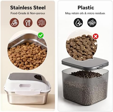 304 Stainless Steel Storage Container with Lid, Metal Storage Bin - Image 2