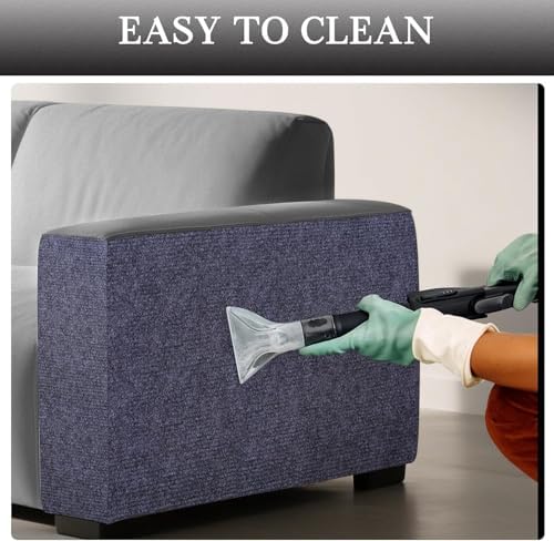 Cat Scratch Furniture Protector Couch Protector from cat Claws Self-Adhesive Carpet remnants Scratching Mat Trimmable DIY Climbing Covering Posts (Grey, 15.8" x 39.3") - Image 4