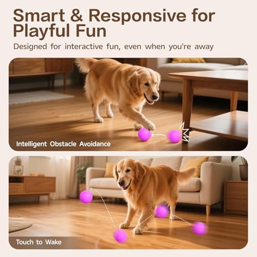 Interactive Dog Ball, Smart Interactive Dog Toys for Medium and Large Dogs - Image 4
