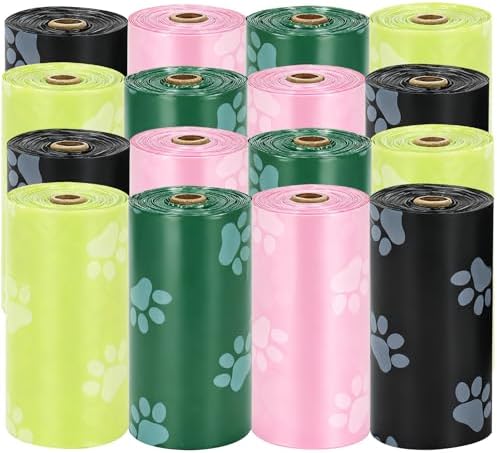 240Pcs Thick Dog Poop Bags Rolls, Leak-Proof Poop Bags for Dog and Cats Litter, 9x13 Inch Scented Pet Waste Bag for Small - Large Dogs Walking, Fits Most Doggie Bag Holder for Leash by Tubasion