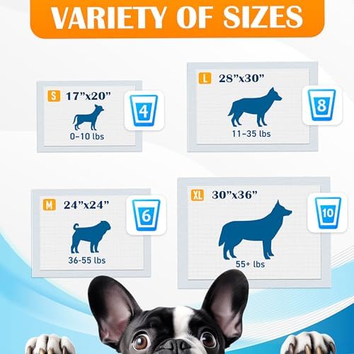 Paws & Claws Medium 24x24 Pee Pads for Dogs, 50 Count, Adhesive Tabs - Image 3