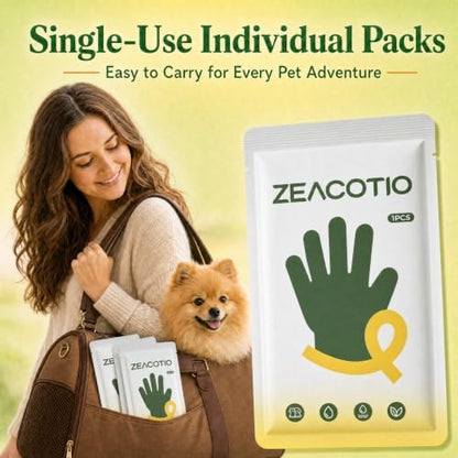ZeaCotio Pet Wipes for Dogs and Cats, Gentle Grooming Wipes for Paws, Butt, Face and Coat, Deodorizing Dog Wipes for Daily Cleaning, Unscented Cat Wipes for Sensitive Skin - Image 5