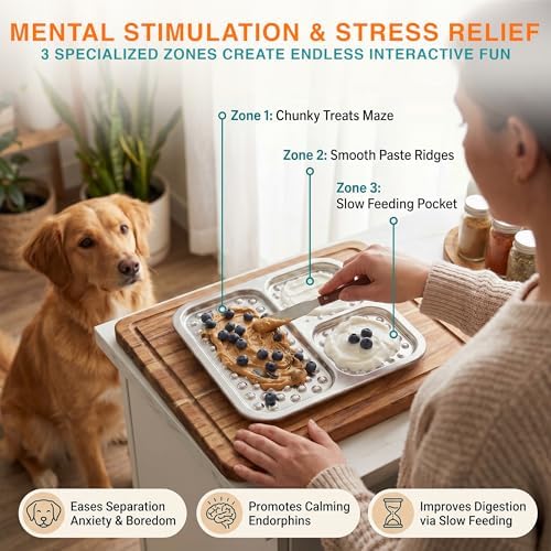 2 Pack - Stainless Steel Lick Mat for Dogs & Cats, Large Non-Slip Slow Feeder Pad with Suction Cups, Chew-Proof Dog Licking Mat for Anxiety Relief, Bathing & Grooming Time - Image 6