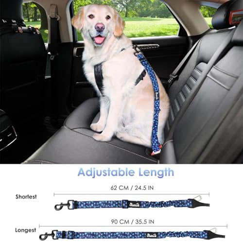 SlowTon Dog Car Seat Belt, 3 in 1 Latch Bar Attachment Dog Safety Seatbelt - Image 7