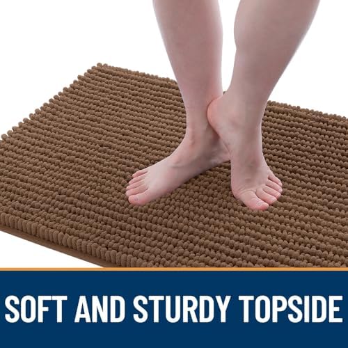 OLANLY Dog Door Mat for Muddy Paws 36x24, Extra Absorbent Chenille Mud Mat - Image 3