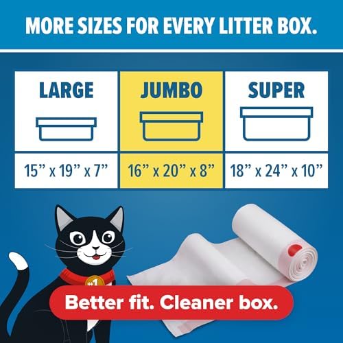 Jonny Cat Litter Box Liners Heavy Duty, Tear & Leak Resistant Jumbo 30ct - Image 2