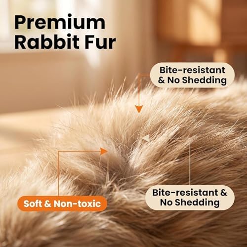 6 Pcs Faux Rabbit Fur Cat Toys with Catnip – Fuzzy Cats Balls for Indoor Cats, Fake Rabbit Fur Ball Cat Toy for Playtime - Image 2