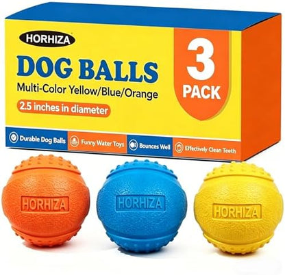 3 Pack Dog Balls, Size Medium for Dogs 20-60 lbs by Unknown