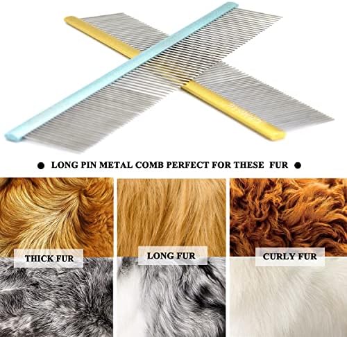 10inches Large Dog Metal Grooming Combs for Shedding Matted Hair. - Image 5