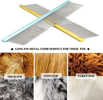 10inches Large Dog Metal Grooming Combs for Shedding Matted Hair. - Image 5