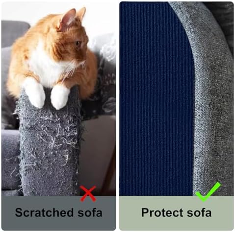 SREBAY Cat Scratch Couch Furniture Protector, Self-Adhesive Scratch Pad - Image 3