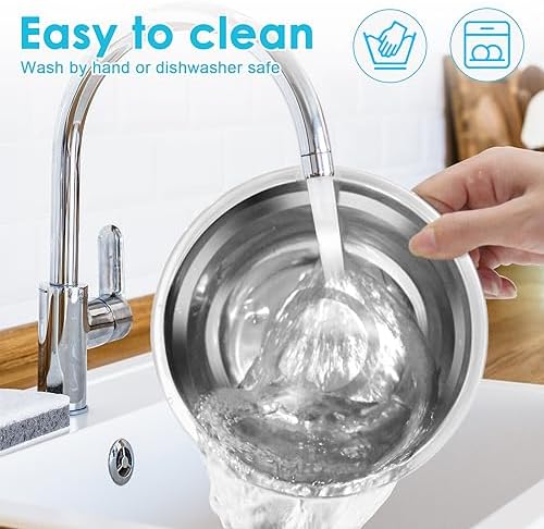 Epetslove Stainless Steel Dog Bowls Double Non-Slip Dog Water and Food Bowl - Image 5