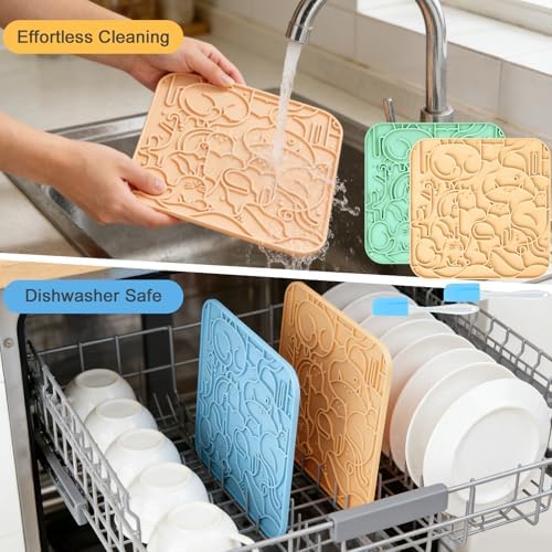 Lick Mat for Dogs,Lick Pads for Cats with Suction Cups- Large&Small Pet - Image 5