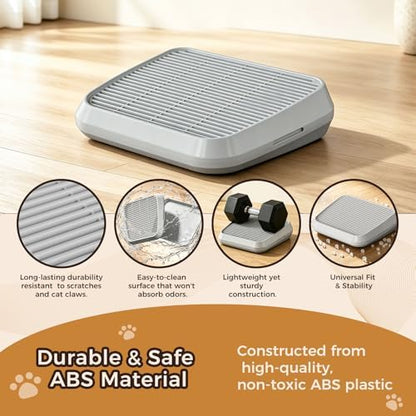 Litter Box Step for Cat - Litter Box Ramp with Filter Function for Automatic Litter Box, Washable Easy Cleaning Robot Catcher Ramp Collection Stairs for Older Geriatric Senior Cat or Kitten - Image 3