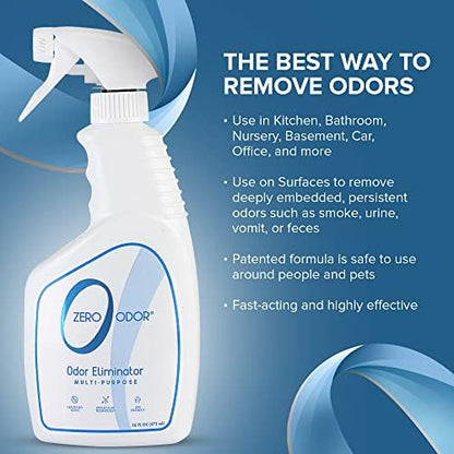 Zero Odor Multi-Purpose Odor Eliminator, Fabric & Room Deodorizer, 16 oz - Image 4