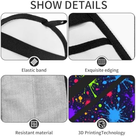 Tie-Dye Graffiti Pet Hair Removal Glove Brush Hair Remover Tool for Carpet - Image 4
