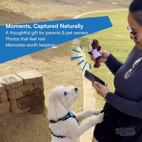 Dog Camera Attention Grabber, Gift for Pets, Photo Prop for Pet Photography, Baby and Newborn Photos, Plush Squeaker Bluetooth Shutter Release Remote, Attention Getter, iPhone & Android - Image 5