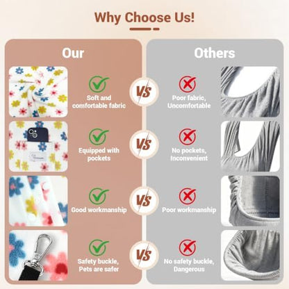Cat Sling Carrier, Hands-Free Pet Sling for Small Dogs & Cats - Image 4
