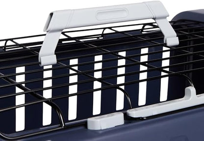 EveryYay by Petco 2-Door Pet Kennel Small 23" L X 15.4" W X 15.8" H Navy & Grey