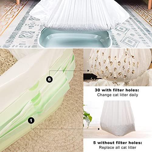 35 Count Cat Litter Box Liners, Sifting Litter Box Liners - Image 5