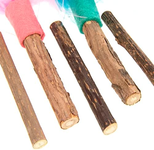 SmartyKat (5 Count) Silly Silver Stix Natural Silvervine Cat Toys - Blue/Pink, One Size - Image 5