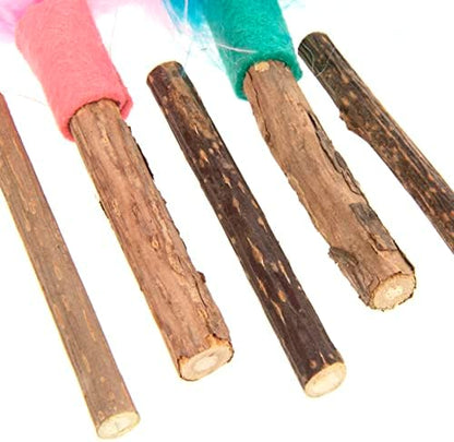 SmartyKat (5 Count) Silly Silver Stix Natural Silvervine Cat Toys - Blue/Pink, One Size - Image 5