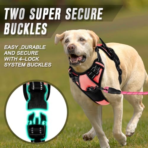 BARKBAY Dog Harness No Pull for Large Dogs Front Back Clips,Dog Vest - Image 4