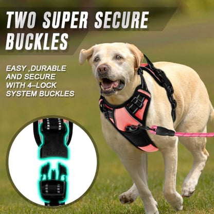 BARKBAY Dog Harness No Pull for Large Dogs Front Back Clips,Dog Vest - Image 4