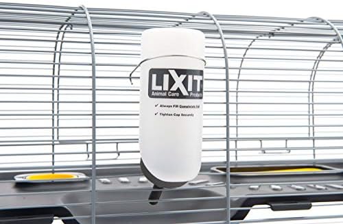 Lixit Wide Mouth BPA-Free Cage Water Bottles for Rabbits, Ferrets, Guinea Pigs, Rats, Chinchillas, Hamsters, Mice, Hedgehogs, Gerbils and Other Small Animals. (Translucent, 8 Ounce) (Pack of 5) - Image 2
