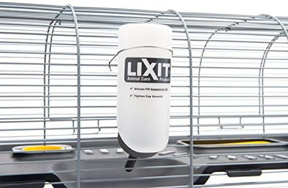 Lixit Wide Mouth BPA-Free Cage Water Bottles for Rabbits, Ferrets, Guinea Pigs, Rats, Chinchillas, Hamsters, Mice, Hedgehogs, Gerbils and Other Small Animals. (Translucent, 8 Ounce) (Pack of 5) - Image 2