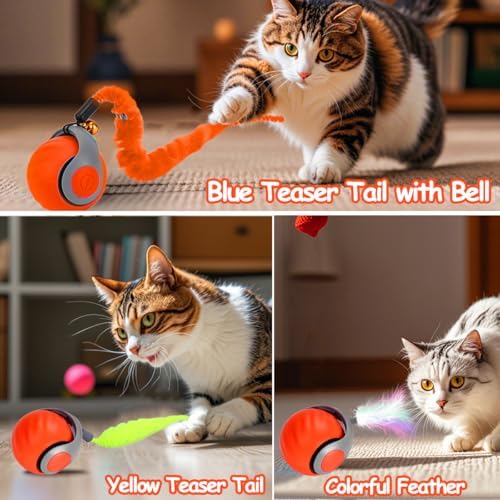 2PCS Interactive Cat Toy Ball, Rechargeable Cat Toys for Indoor Cats - Image 5